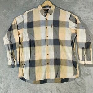 Clearwater Outfitter Shirt Mens XL Beige Long‎ Sleeve Soft Western Style